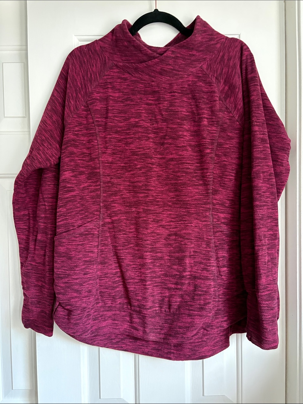 St. John's Bay Marled Raspberry Cowl Neck Sweater